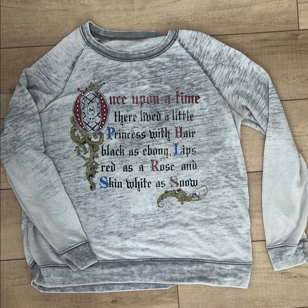 Snow White Once Upon A Time Vintage Disney Store Sweatshirt XL